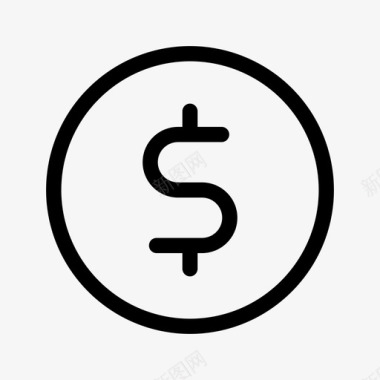 美元货币现金金融图标图标