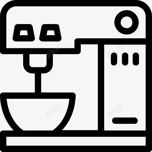 咖啡机家用电器厨房电器图标svg_新图网 https://ixintu.com 厨房电器 咖啡机 家用电器 电子图标 茶壶