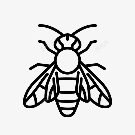 蜜蜂动物虫子图标svg_新图网 https://ixintu.com 动物 昆虫 生物 虫子 蜜蜂