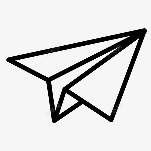 发送邮寄纸质飞机图标svg_新图网 https://ixintu.com 发送 纸质飞机 邮寄