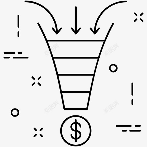 投资货币美元图标svg_新图网 https://ixintu.com 投资 杂项图标2 美元 货币 金融