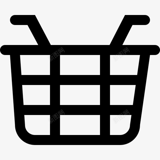 购物篮电子商务符号bigmug线线性图标svg_新图网 https://ixintu.com bigmug线 线性 购物篮电子商务符号