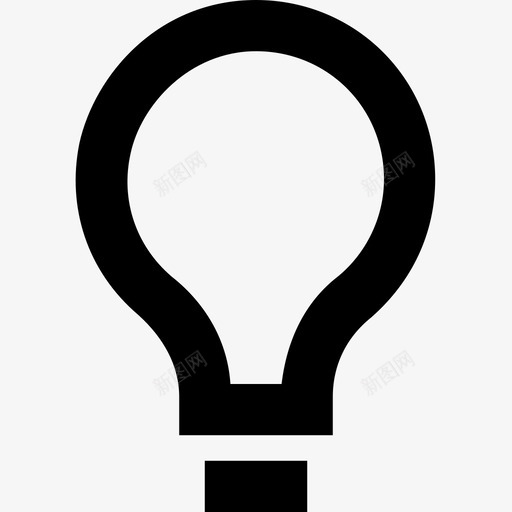 灯泡电灯led灯泡图标svg_新图网 https://ixintu.com led灯泡 灯具 灯泡 电灯 线要素图标集