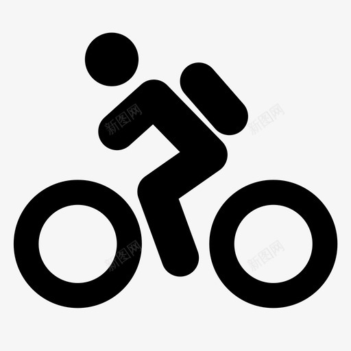 骑自行车旅行骑车图标svg_新图网 https://ixintu.com 上学 教育 旅行 骑自行车 骑车