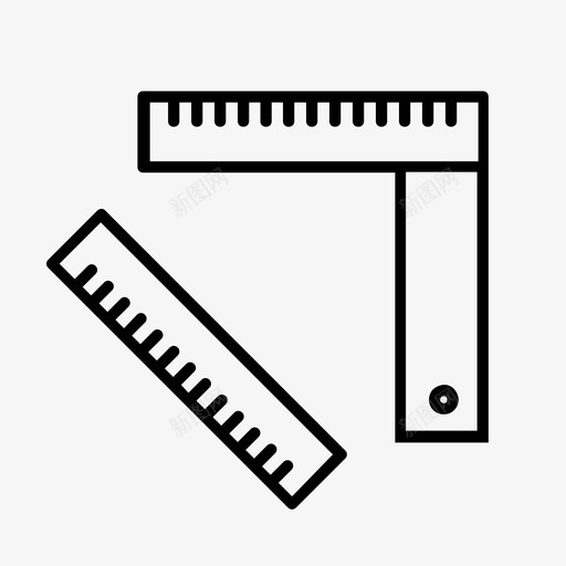 尺子建筑测量图标svg_新图网 https://ixintu.com 尺子 建筑 方格 测量