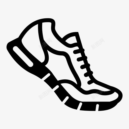 跑鞋田径耐克图标svg_新图网 https://ixintu.com 田径 耐克 跑鞋 运动鞋