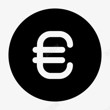 欧元货币欧洲图标图标