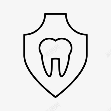牙科护理担保保险图标图标
