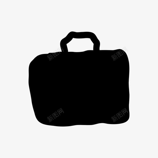 公文包手绘手提箱图标svg_新图网 https://ixintu.com 公文包 手提箱 手绘 手绘材料设计图标
