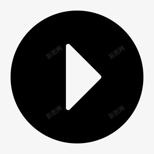 播放按钮音乐图标svg_新图网 https://ixintu.com 按钮 播放 播放列表 歌曲 移动 音乐