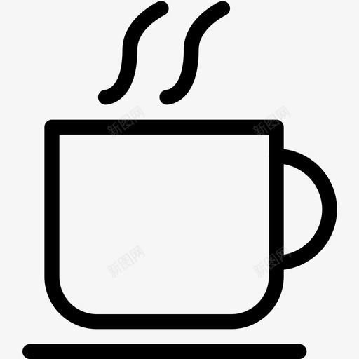 咖啡早晨烟雾图标svg_新图网 https://ixintu.com 咖啡 新品图标20 早晨 烟雾