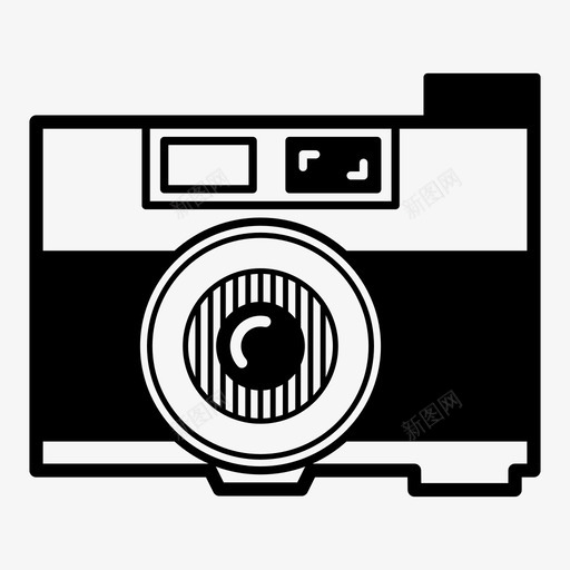 相机旧相机摄影图标svg_新图网 https://ixintu.com 复古相机 摄影 旧相机 相机