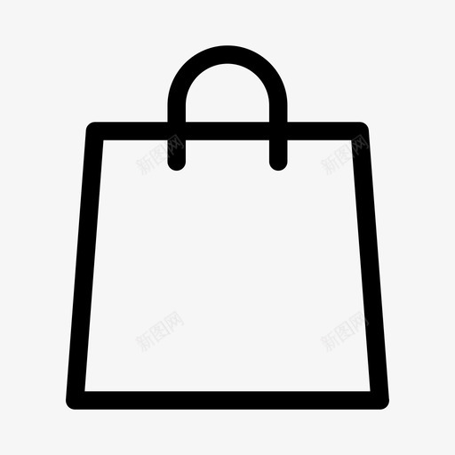 购物袋电子商务纸袋图标svg_新图网 https://ixintu.com 电子商务 简约概述 纸袋 购物袋