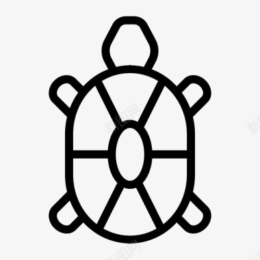 海龟海洋乌龟图标图标