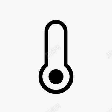 最低温度温度计天气图标图标