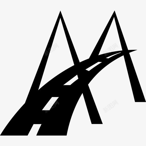 现代桥梁道路标志交通道路图标svg_新图网 https://ixintu.com 交通 现代桥梁道路标志 道路