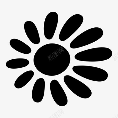 花雏菊花瓣图标图标