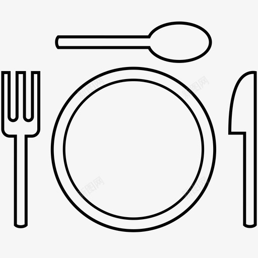 餐具进餐吃饭图标svg_新图网 https://ixintu.com 吃饭 盘子 进餐 餐具 餐厅