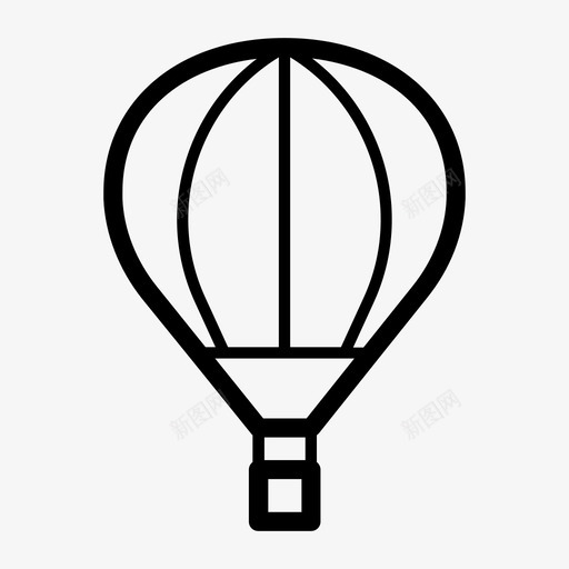 气球空中旅行飞行图标svg_新图网 https://ixintu.com 户外 气球 空中旅行 自然 自然和户外 飞行