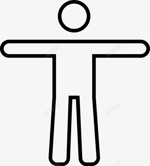 身体人图标svg_新图网 https://ixintu.com 人 身体