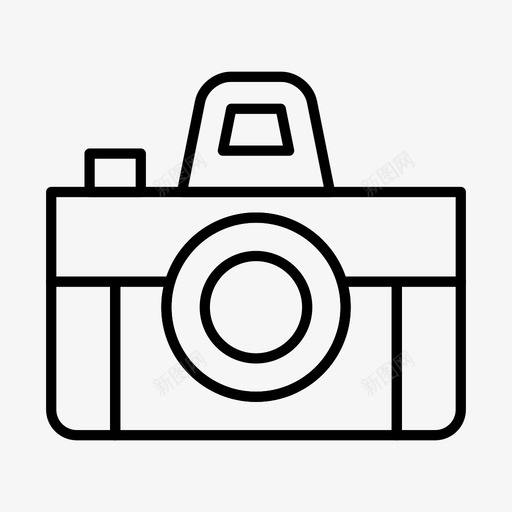 照相机图像照片图标svg_新图网 https://ixintu.com 图像 图片 摄影 照片 照相机 简单