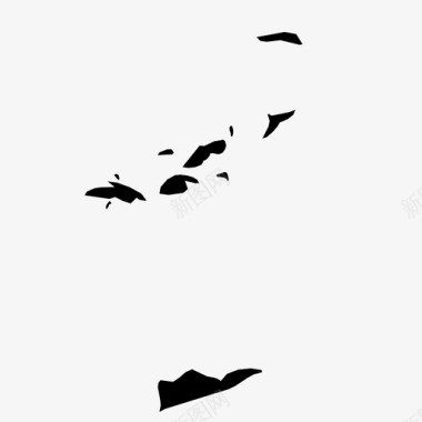 维尔京群岛加勒比海国家图标图标