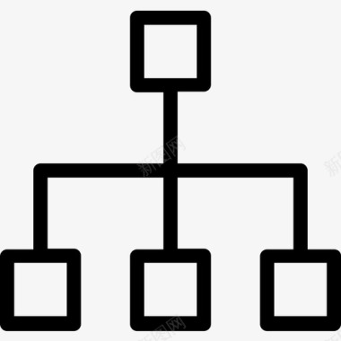 层次结构网络组织结构图标图标