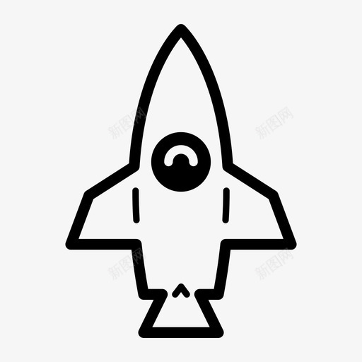 太空船导弹火箭图标svg_新图网 https://ixintu.com 太空火箭 太空船 导弹 火箭 火箭发射