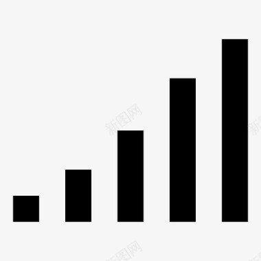 信号分析条形图图标图标