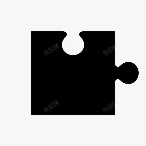 拼图块连接元素图标svg_新图网 https://ixintu.com 元素 左下角 拼图块 拼图拼图块 模块 游戏 连接