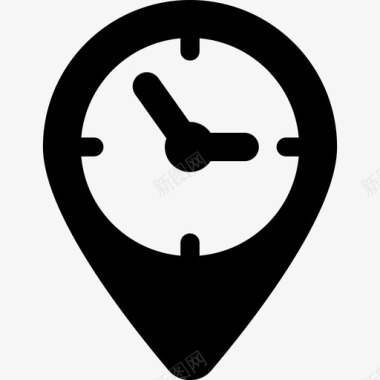 占位符形状的时钟工具和用具手表图标图标