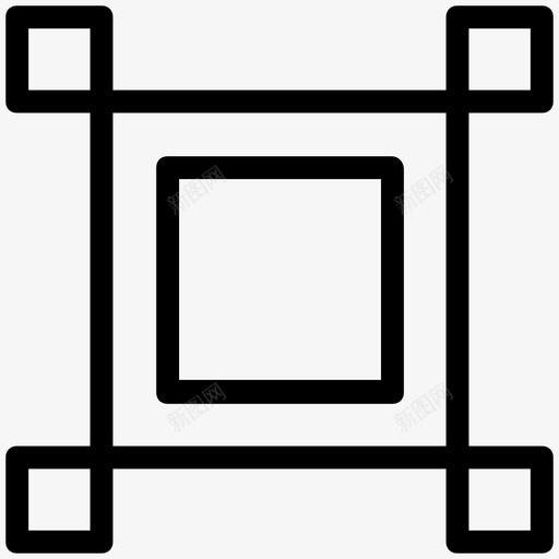 选择方块电脑图形学元素图标svg_新图网 https://ixintu.com 正方形形状 电脑图形学 网页设计图标 设计元素 选择方块