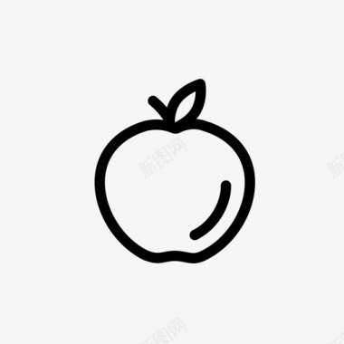 苹果食物新鲜水果图标图标