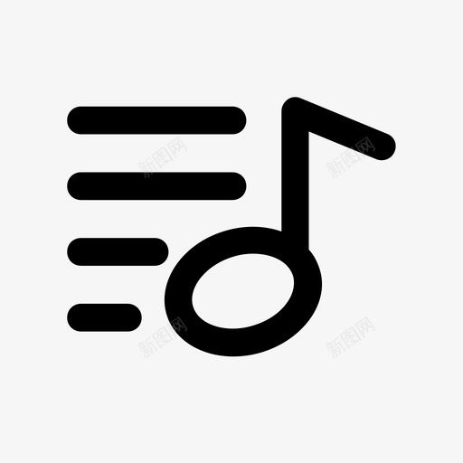 音乐音符旋律音乐家图标svg_新图网 https://ixintu.com 声音 播放列表 旋律 歌曲 音乐家 音乐音符