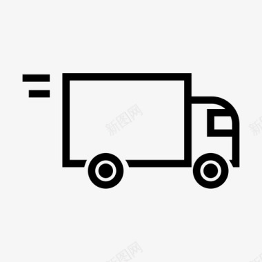 卡车承运人交货图标图标