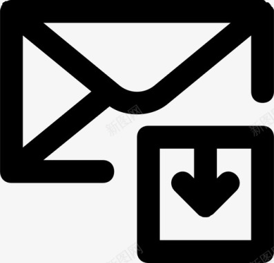 邮件通信交互图标图标