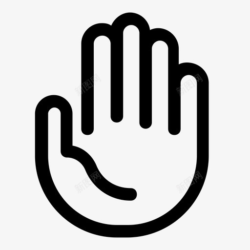 手手臂手指图标svg_新图网 https://ixintu.com 停止 手 手势 手指 手臂 触摸