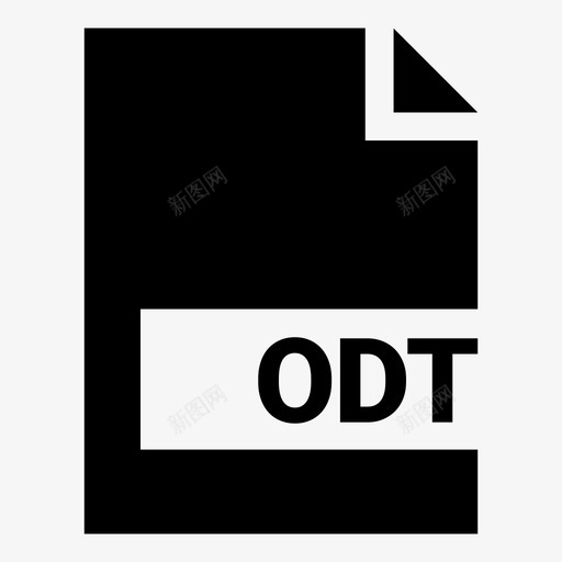 odtdocumentextension图标svg_新图网 https://ixintu.com document extension file odt opendocument文本文档 最流行的文件扩展名solid