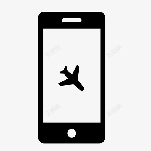 电话到达飞机应用程序着陆图标svg_新图网 https://ixintu.com 应用程序 旅行 电话到达飞机 电话飞机 着陆