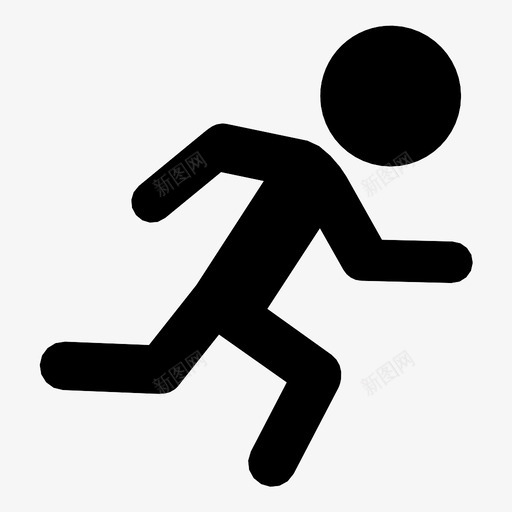 奔跑的孩子快递快件图标svg_新图网 https://ixintu.com 奔跑的孩子 快件 快递 跑步者