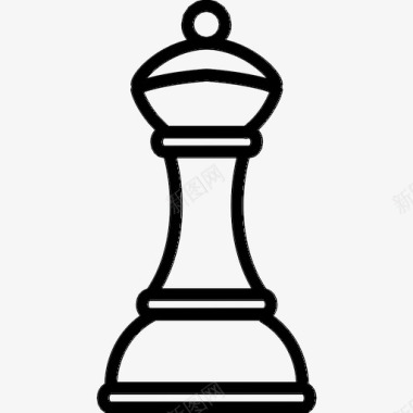 战略国际象棋市场营销图标图标