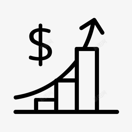 利润和福利财务图形图标svg_新图网 https://ixintu.com 利润和福利 商业图标工具包 图形 统计 财务