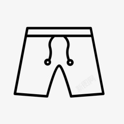游泳服董事会短裤衣服裤子图标高清图片