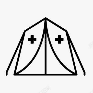 医疗帐篷军队军事医疗图标图标