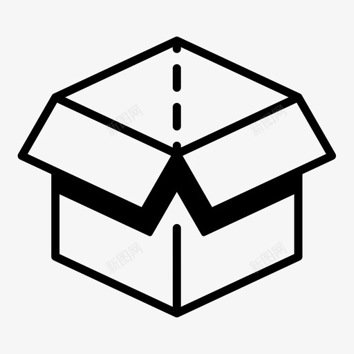 箱子送货箱包裹图标svg_新图网 https://ixintu.com 仓库 包裹 箱子 送货箱