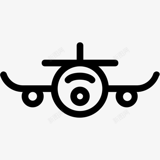 飞机航班客机图标svg_新图网 https://ixintu.com 客机 航班 运输线图标 飞机