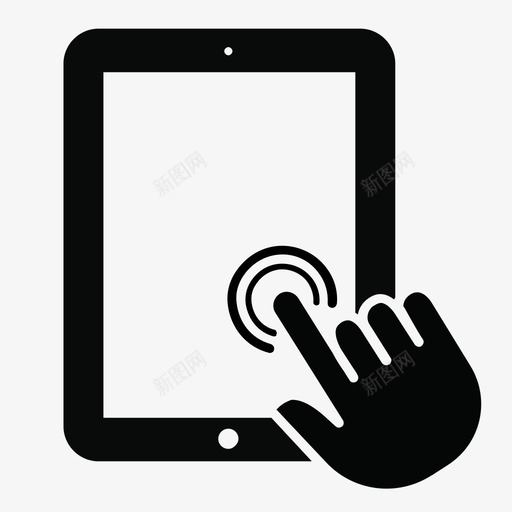 互动手机设备双击图标svg_新图网 https://ixintu.com 互动手机 双击 平板电脑 手指点击 设备