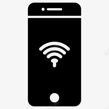 wifi连接移动电话图标图标