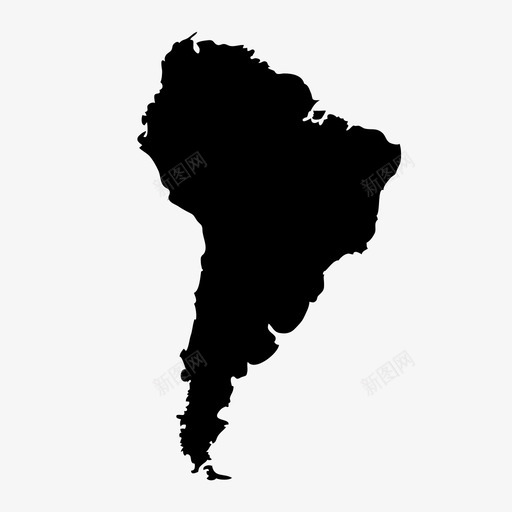 南美洲大陆地理图标svg_新图网 https://ixintu.com 世界 南美洲 地图 地理 大陆