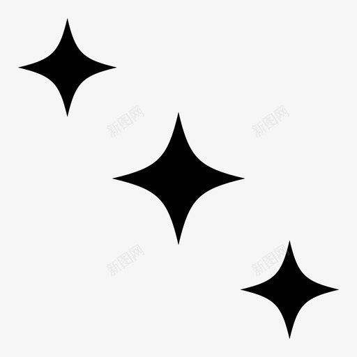 星星几何学多边形图标svg_新图网 https://ixintu.com 几何学 多边形 形状 星星